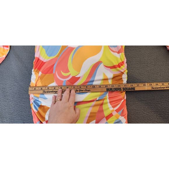 Boston‎ Proper Sequin Cutout Neckline Ruched Maxi Dress Stretch Size Small NWOT - Picture 8 of 12